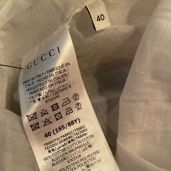 Authentic GUCCI | Ivory GG & FLOWER EMBROIDERED Short Summer DRESS & SLIP - Picture 7 of 10